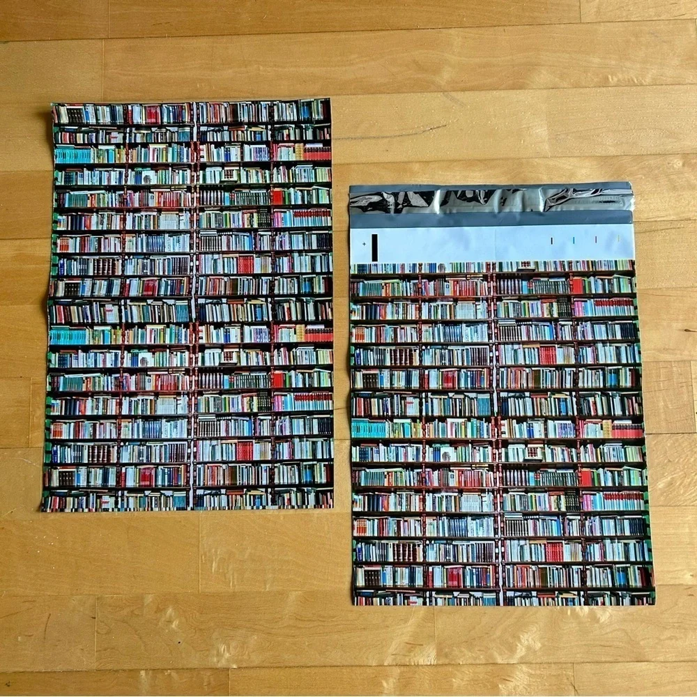 10 Count - Variety Bundle of 10 x 13 Polymailers (BOOKS + BUT FIRST, COFFEE)